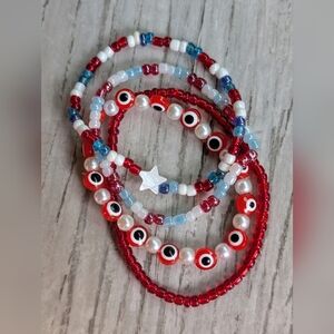 Patriotic Bracelet Set 4 Pack